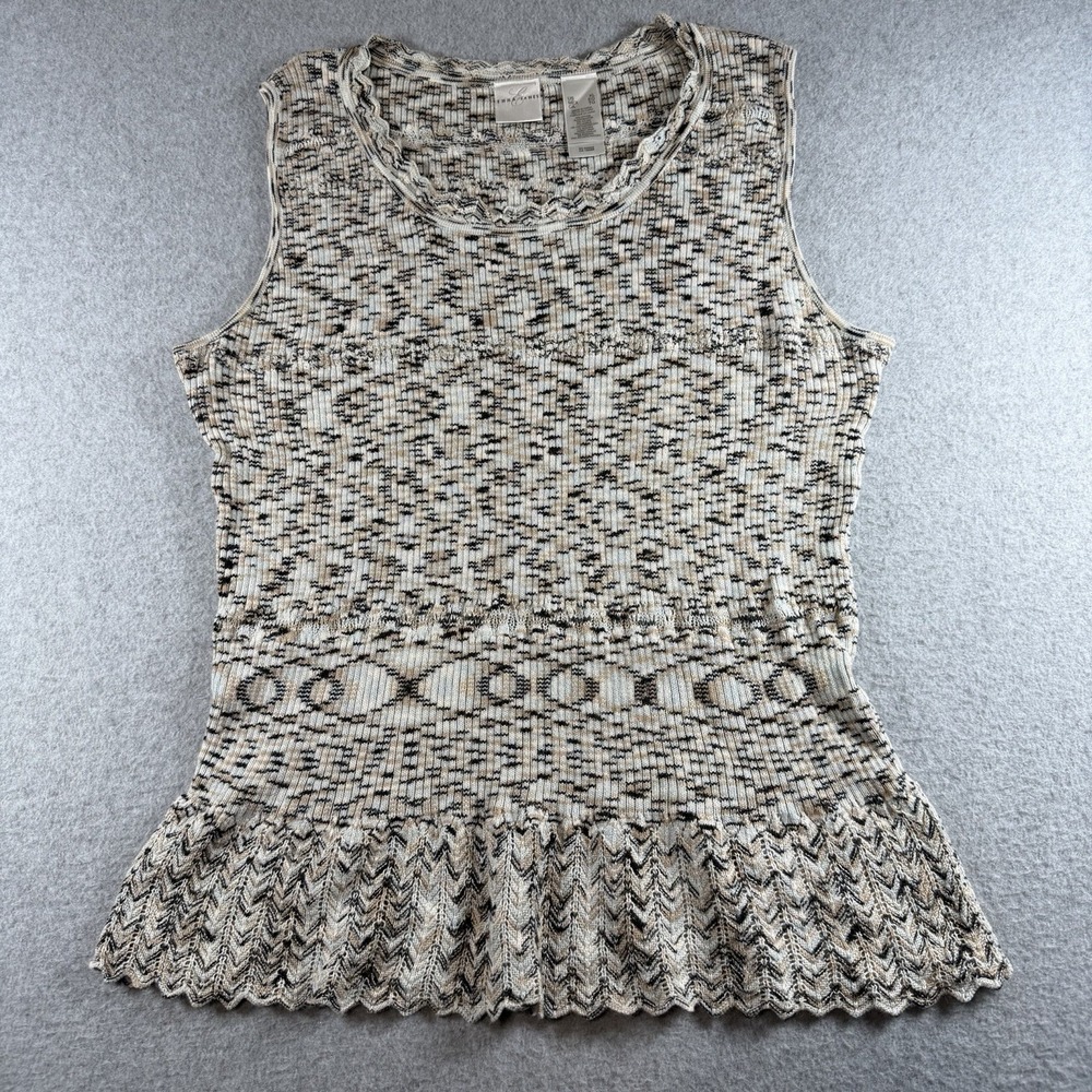 Emma James Vintage Whimsigoth Cami Tank Textured Sleeveless Top Y2K Crochet XL